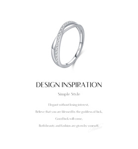 แหวนเงินแท้ 925 แบบ Eternity Band ประดับเพชรทรงกลมเจียระไนแบบ Brilliant Cut ด้วยเทคนิค Pave Setting ดีไซน์คลาสสิก เหมาะสำหรับทั้งชายและหญิง ใช้เป็นแหวนแต่งงาน - Product Image 4