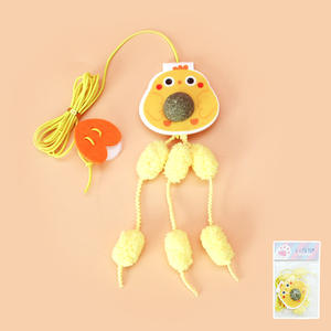 Juguete Interactivo Retráctil y Ajustable de Nylon y Plástico con Catnip para Colgar en la Puerta, Suministros para Mascotas con Características Sostenibles - Product Image 3