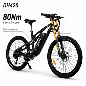 Bicicleta Eléctrica de Montaña DH420 Personalizada con Logotipo, 27.5 Pulgadas, Doble Suspensión, Motor Central de 1000W, Batería de Litio de 48V 20Ah, Bicicleta Eléctrica Deportiva para Adultos - Product Image 1