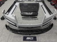 Pare-chocs avant en fibre de carbone Hotter SD avec éclairage LED pour Rolls Royce Cullinan Msy Wide Body Kit, directement de l'usine, haute performance