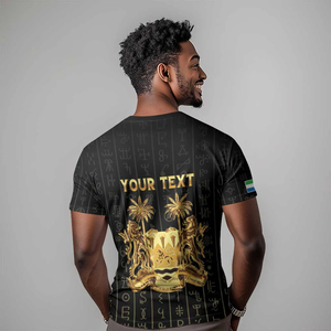 Camiseta Personalizada de Sierra Leona con Estampado del Alfabeto Vai, Camiseta de Alta Calidad para Hombre, Proveedor Popular - Product Image 4