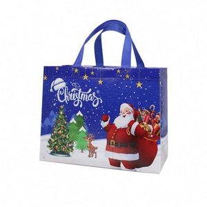 Bolsa de tela no tejida laminada de PP en blanco para publicidad por sublimación, promocional de Navidad 2025, para regalos, camisetas y ropa - Product Image 5