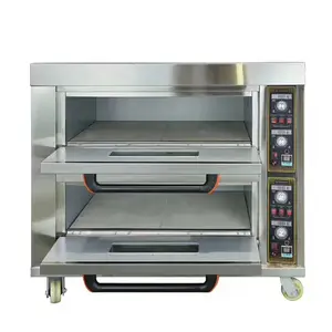 Welon — four électrique professionnel de cuisson, 400 degrés, 2 niveaux, équipement de boulangerie à pizza, avec panneau en pierre