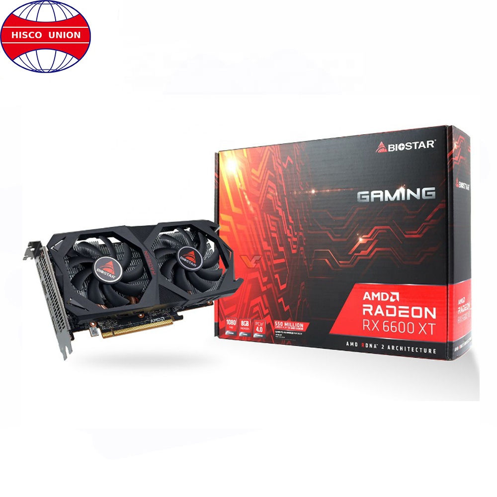 グラフィックボード・グラボ・ビデオカード Biostar Radeon RX 6600XT 8GB Original New BIOSTAR Radeon RX 6600 XT 8GB GDDR6 Graphics Card
