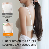 Бесшовный бюстгальтер One Piece Wireless Push-up с полной чашкой 3/4 для небольшой груди, с боковой фиксацией, предотвращающий сползание, корректирующий форму подмышек