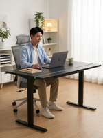 Bureau de travail électrique AOR, nouveau modèle, avec plateau en acier inoxydable, RGB, commande intégrée à aspiration magnétique, extensible, usage commercial
