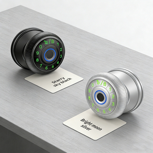 Poignée de <span class=keywords><strong>porte</strong></span> intelligente à clavier numérique avec empreinte digitale et mot de passe, serrure électronique Tuya Wifi Bluetooth pour <span class=keywords><strong>porte</strong></span> intérieure de 35-54 mm - Product Image 1
