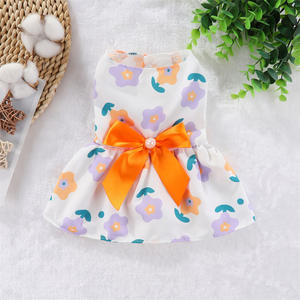 Vêtements cool pour chat et chien pour le printemps et l'été, motif animal mignon de dessin animé, robe Teddy <span class=keywords><strong>Pomeranian</strong></span> Bichon pour petits animaux - Product Image 4