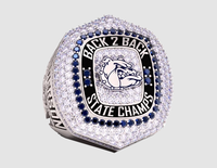 Bague de championnat multisports avec logo personnalisé - Style punk en alliage pour les jeunes, cadeau pour les occasions de fête