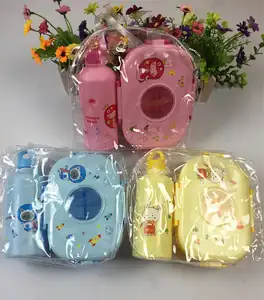 Kawaii Bento Lunchbox Waterfles Voor Kinderen Meisjes Jongens School Kleuterschool Mini Snack Sandwich Voedselcontainer