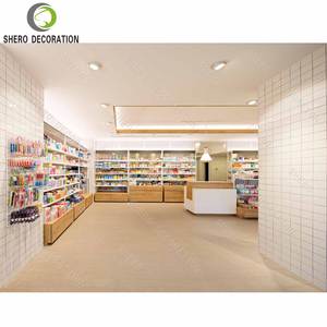 Meubles de présentation pour pharmacie avec éclairage LED, étagère d'angle en aluminium, comptoir, dimensions personnalisables, respectueux de l'environnement - Product Image 6