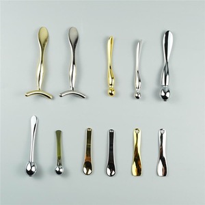 Heart Hollow Stainless Steel Cosmetic Spatula <b>Mini</b> Facial Cream Scoop Eye Cream Applicator Makeup Tool - Product Image 1
