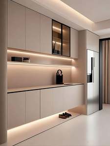 Modern Custom Indoor Entrance <b>Shoe</b> <b>Rack</b> Storage Wardrobe Cabinet Elegant Wooden Furniture Design - Product Image 2