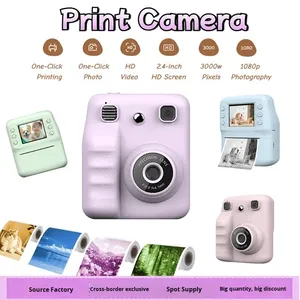 Mini Cámara de Impresión Instantánea para Niños, Impresión Térmica sin Tinta, CMOS Full HD, Pantalla de 2.4 Pulgadas, Enfoque Automático, 150 °   Filtro Gran Angular para Fotografía - Product Image 3