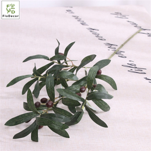 Commercio all'ingrosso di Qualità di Hight Artificiale <span class=keywords><strong>Rami</strong></span> di <span class=keywords><strong>Ulivo</strong></span> Con Berry Foglie Verdi Verde di Cerimonia Nuziale Della Decorazione Della Casa - Product Image 2