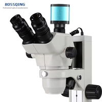 Microscopio Trinocular ST-6TV con Cámara Digital HD de 14MP y Fuentes de Luz Uniforme Dobles (Superior e Inferior)