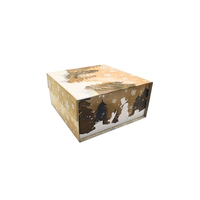 Boîtes en papier de Noël pliables personnalisées, boîte d'emballage magnétique pliable