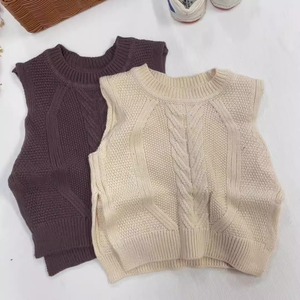 Automne hiver enfant en bas âge unisexe coton solide <span class=keywords><strong>tricot</strong></span>é sans manches bébé <span class=keywords><strong>gilet</strong></span> - Product Image 6