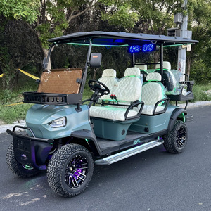 HKBG 2025 Nuevo Diseño Carro de Golf de Alta Calidad con Opción de Batería de 48V, 7-8 Asientos, Alcance de 70-90km, Acero Reforzado, Nuevo Diseño 2025 - Product Image 4