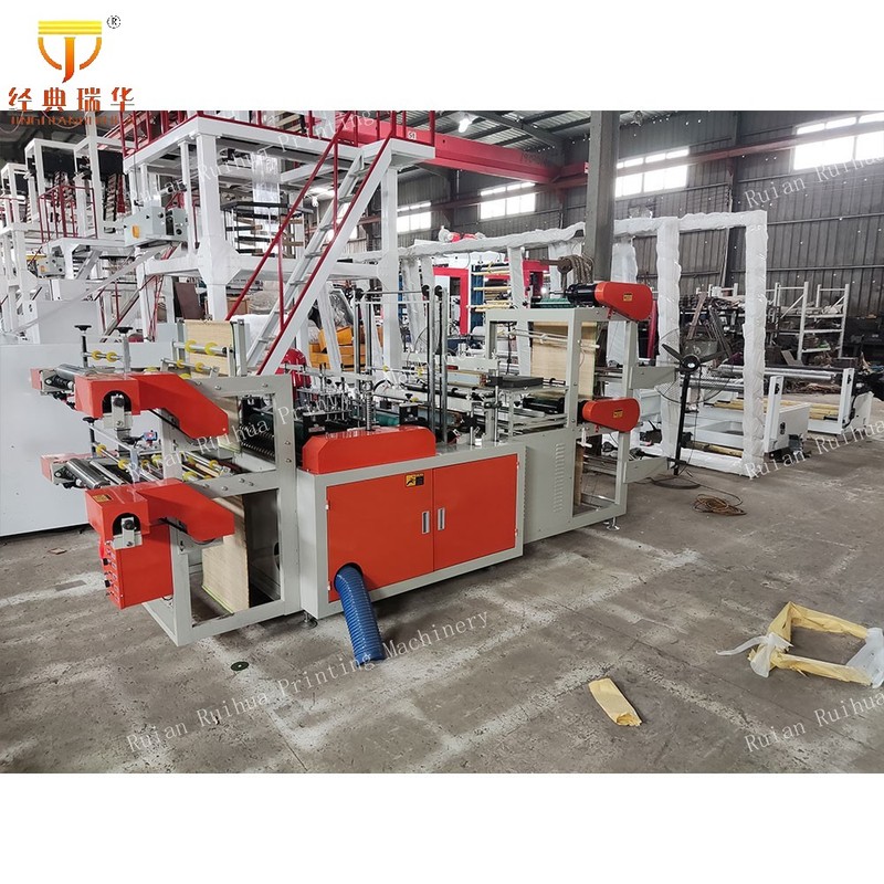 Automatic Double Deck Biodegradable PE Flat