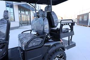 Voiture de golf électrique 4x4 homologuée pour la route, 6 places, équipée de roues en alliage d'aluminium, pour les zones panoramiques, les communautés résidentielles - Product Image 2