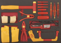 NOUVEAU 7 Tiroirs 198PCS Chariot à outils avec isolation VDE Set d'outils pour l'entretien des véhicules électriques Armoire à outils professionnelle en métal