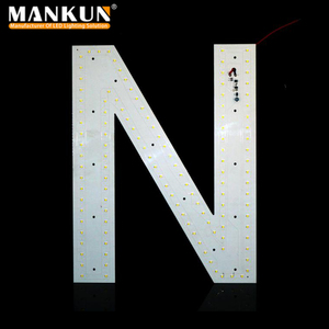 Lampe de nuit électronique en aluminium pour couples, bébés, lettres LED décoratives pour chambre à coucher, modules PCB, marque <span class=keywords><strong>Mankun</strong></span>, garantie 3 ans - Product Image 5