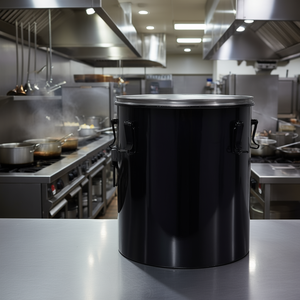 Cubo de Grasa para Freidora Comercial de Acero Inoxidable de 10 Galones con Tapas con Cierre y Bolsa Filtrante - Product Image 2