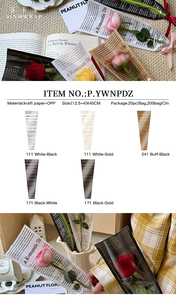 Sinowrap, recién llegado, estampado en inglés, Opp, transparente, fresca, flor de una sola rosa, mangas, bolsa de flores para una sola flor - Product Image 5