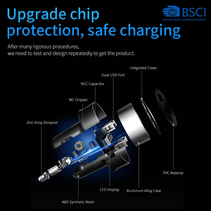 3.1A Dual USB Caricabatteria Da Auto Con Display A LED <span class=keywords><strong>Universale</strong></span> Caricatore Del <span class=keywords><strong>Telefono</strong></span> Mobile Tablet Accessori Auto - Product Image 3