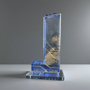 Mô hình tòa nhà pha lê lục giác sang trọng tùy chỉnh, tự làm thủ công, quà tặng doanh nghiệp, quà lưu niệm, nhà máy trực tiếp - Product Image 5