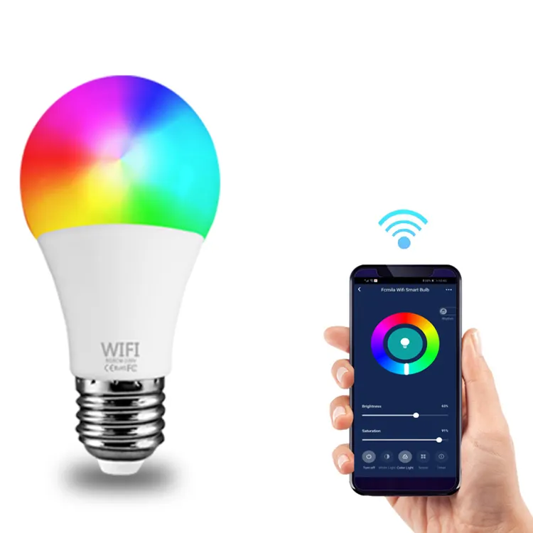 Amazon Offre Spéciale 10W 90lm/w d'alexa Tuya Lampe Wifi Voix Contrôle Rvb LED Ampoule Intelligente