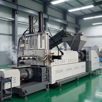 Machine de granulation de plastique recyclé PP PE, recyclage de films LDPE HDPE, granulateurs de plastique dur, fabrication de granulés