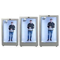 VISIGN Hot-pick UHD 3D Box Efek Hologram Multi Ukuran 8 Inci hingga 98 Inci Layar Sentuh Kapasitif LCD Kotak Transparan dengan Perangkat Lunak AI