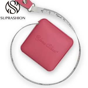 Ruban à mesurer carré en cuir Dosage à domicile Règle à vêtements Règle souple imprimée LOGO mini Règle télescopique - Product Image 3