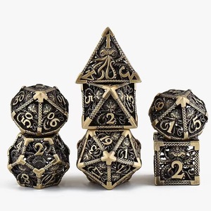 Jeu de dés en métal <span class=keywords><strong>squelette</strong></span> polyédrique RPG Casino personnalisé jeu d'équipe jeu de dés dés D & D <span class=keywords><strong>squelette</strong></span> en métal dés - Product Image 1