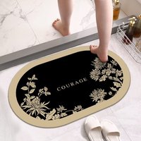 Moderne Rutschfeste Schnelltrocknende Nachhaltige Kieselgur-Badematten Superabsorbierende Bodenmatte Steinmatte Fußmatte Badezimmerteppich