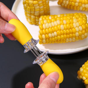 Fourchette à maïs créative en acier inoxydable résistante à la chaleur pour barbecue, camping, patates douces, fruits, utilisation pour bébé - Product Image 4