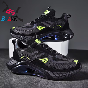 Chaussures décontractées confortables pour hommes, style slip-on, noires, tendance, sport, décontractées - Product Image 6