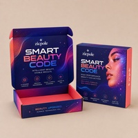 Boîte en papier personnalisée de protection cosmétique ZICPOLE avec insert en éponge de papier, fournisseur et fabricant d'emballages de vente au détail pour produits cosmétiques