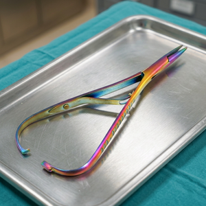 Porte-aiguille Mathieu, instrument chirurgical manuel en acier inoxydable, revêtement arc-en-ciel, pour usage orthopédique, classe I, certifié CE - Product Image 4