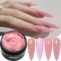 Gel dur de construction non-coulant effet camouflage nude, à retirer par trempage, pour sculpture et extension des ongles UV LED, fournisseur OEM pour salons et vente en gros
