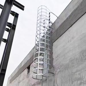 <span class=keywords><strong>Precio</strong></span> barato Industrial al aire libre de aluminio de seguridad jaula para gatos <span class=keywords><strong>escalera</strong></span> de paso Diseño Vertical - Product Image 4