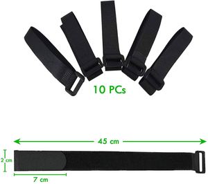 Attache-câble polyvalente réglable et réutilisable la plus vendue, auto-bloquante, en tissu flexible, résistante à la chaleur, auto-adhésive pour bagages - Product Image 3