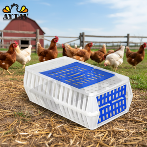 New Top and Side Opening Small Conical Chicken Coop Transport Coop for 10-12 Chickens PE Material AYTAV with Long Service Life - Product Image 3