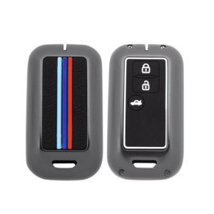 Bajo MOQ logo impreso aleación de zinc silicona para Suzuki <span class=keywords><strong>Baleno</strong></span> Jimny Swift Car Key Cover case Fob Protector Shell Metal - Product Image 2