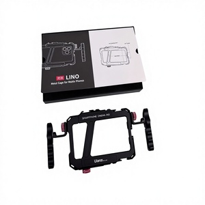 ขายกรงโลหะสำหรับติดตั้งโทรศัพท์มือถือ ใช้กับอุปกรณ์กันสั่น DSLR Rig Stabilizer Video Rig Cage <span class=keywords><strong>Kit</strong></span> ชุดอุปกรณ์กันสั่นแบบแท่งขนาด 15 มม. ยี่ห้อ <span class=keywords><strong>Ulanzi</strong></span> Lino Smartphone Cage - Product Image 2