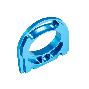 อะไหล่อุปกรณ์อัตโนมัติ บล็อกหน้าแปลนอะลูมิเนียมอัลลอยด์ ผลิตด้วยเครื่อง CNC สีน้ำเงินดำเคลือบอะโนไดซ์ - Product Image 4