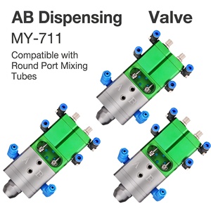 Vanne à double liquide en acier inoxydable robuste JAPI MY-711 |   Fournisseur de premier plan |   Idéal pour les travaux de remplissage d'adhésifs automobiles - Product Image 2