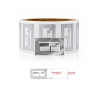 Autocollant NFC personnalisé F08 S50 EV1, étiquette RFID ISO14443A 13,56 MHz, logo imprimable, étiquette adhésive imperméable pour menu intelligent et paiement